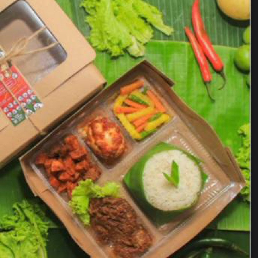 Nasi kotak kardus a - depan