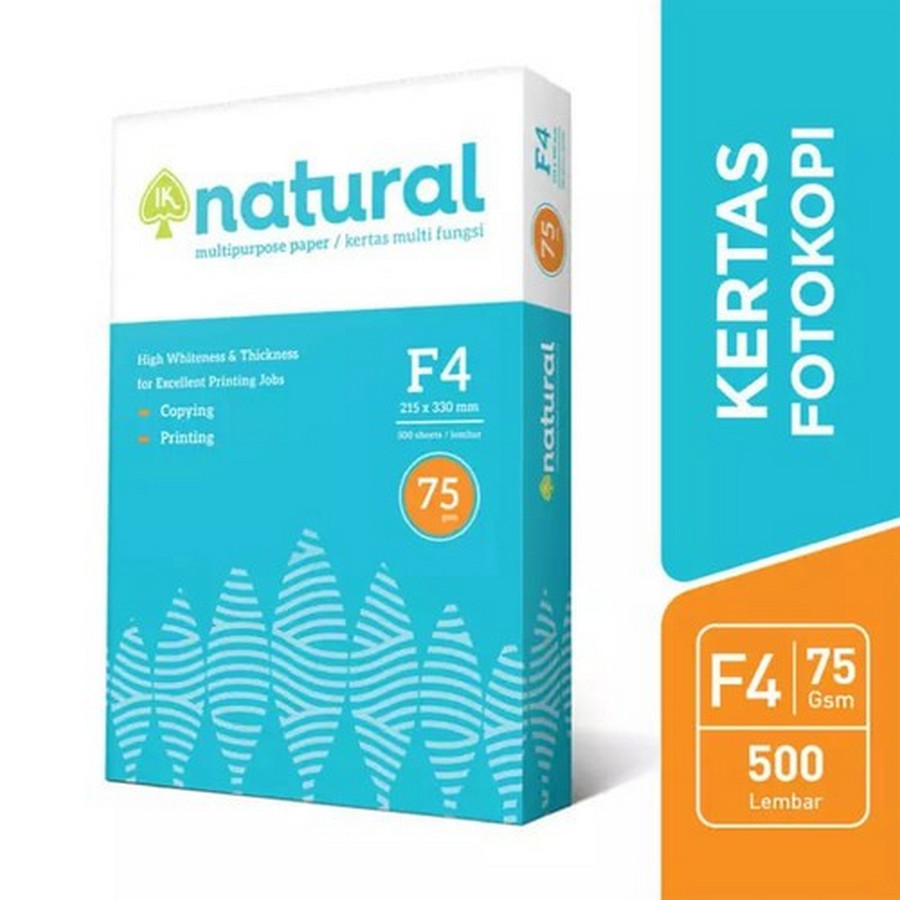 Kertas HVS Natural 75 gsm F4