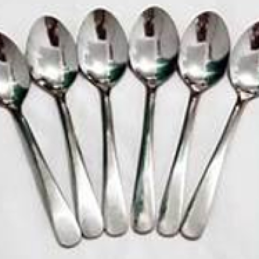 Sendok Kecil Bahan Stainless, Isi 6 Pcs