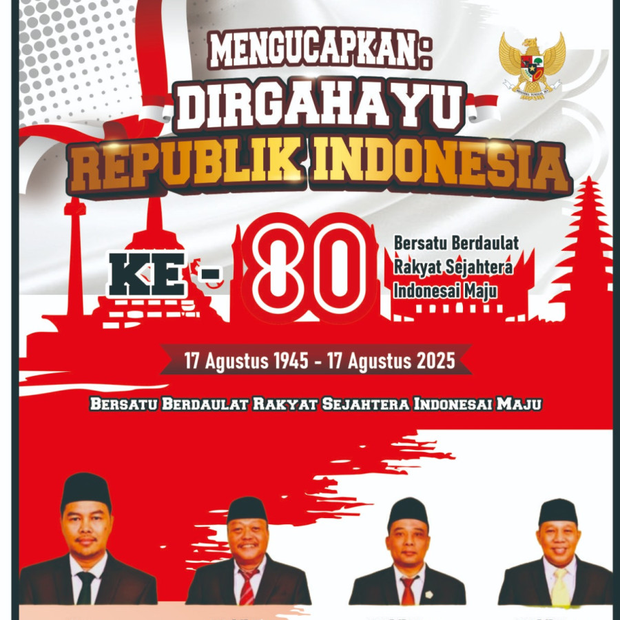 Iklan publikasi ucapan HUT RI KE- 80
