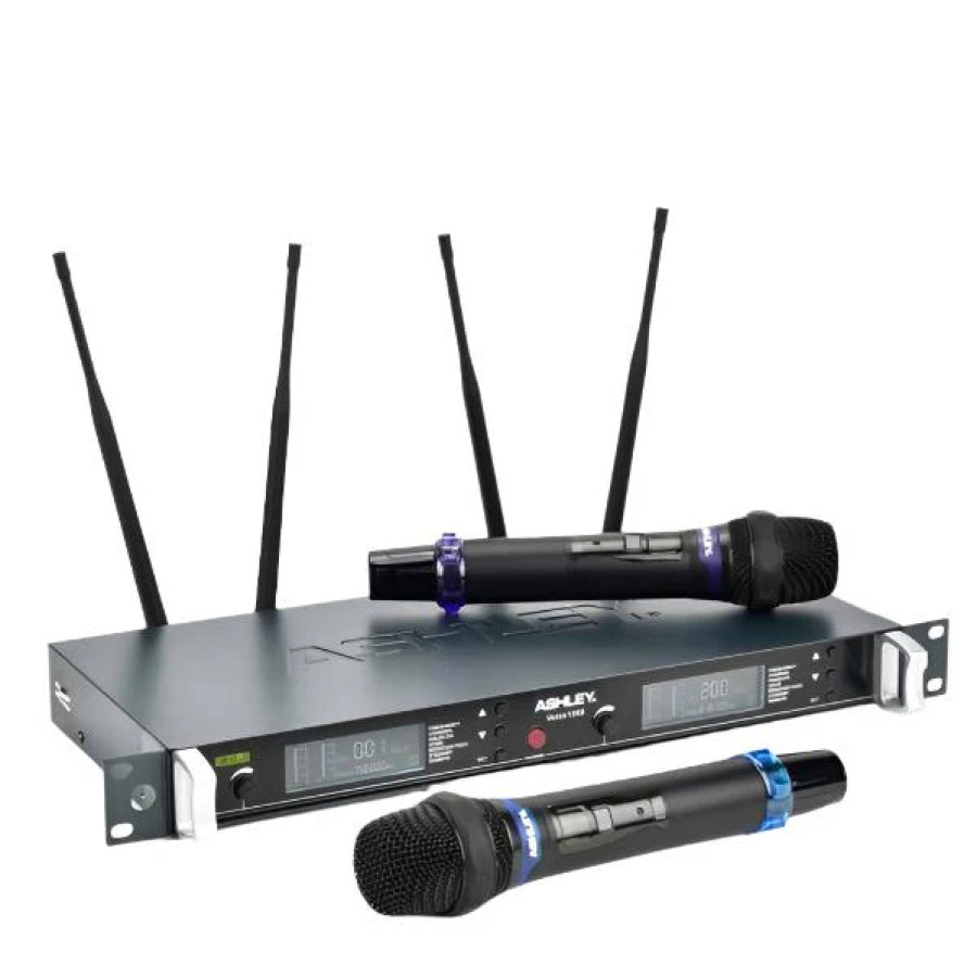 Mic ashley vocal artist wireless + KOPER ALUMENIUM ORIGINAL PUTIH - depan