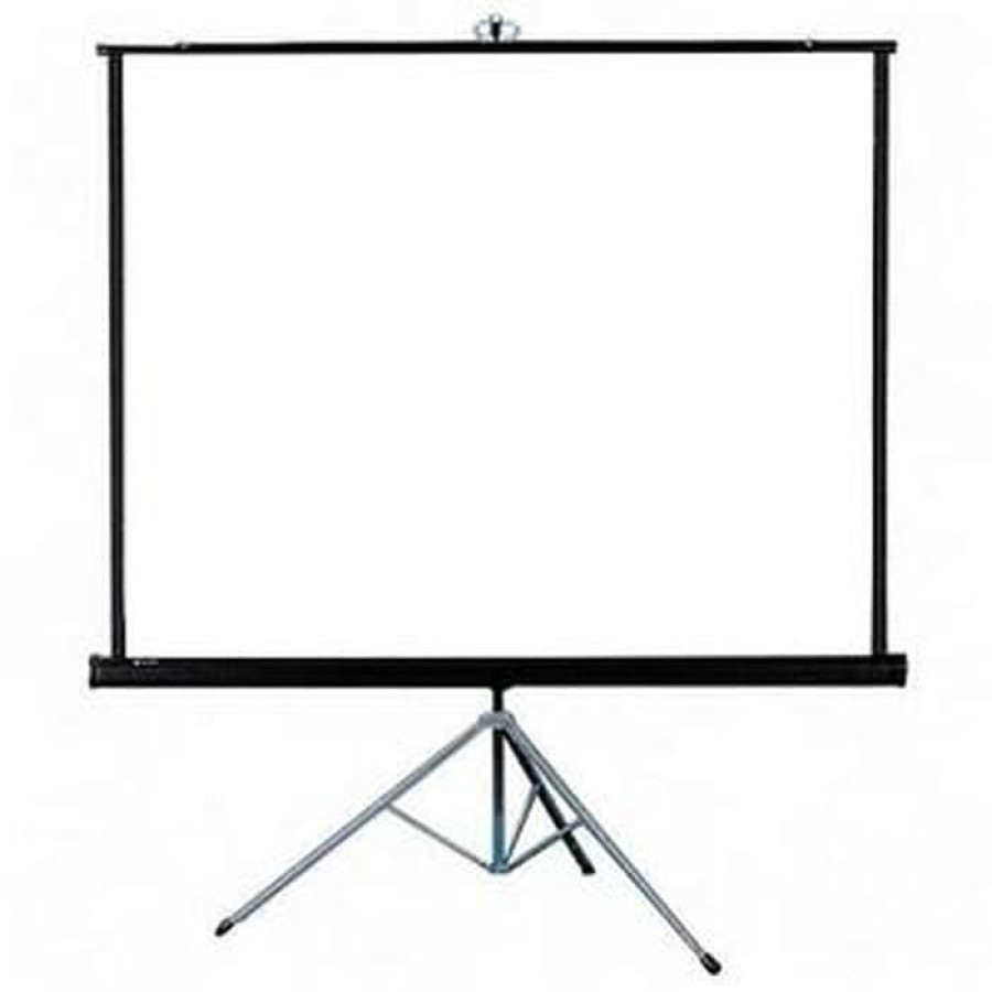 Screen Projector 70 x 70 inch Tripot dan Wall