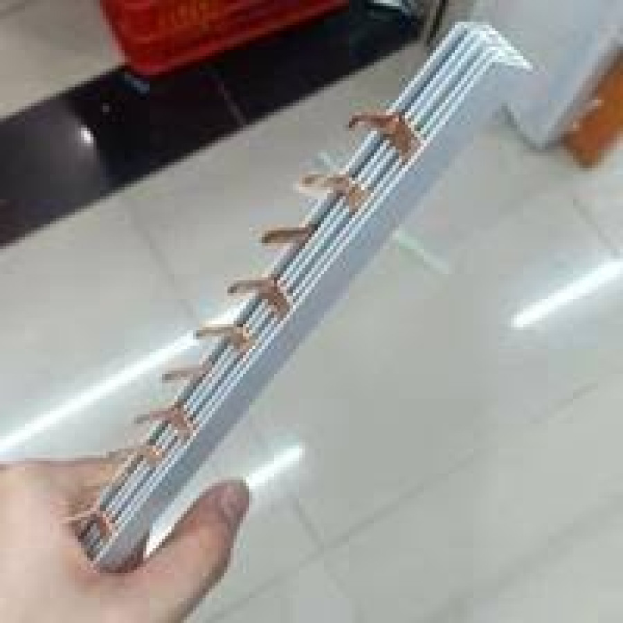 Pemasangan Sisir Tembaga - depan