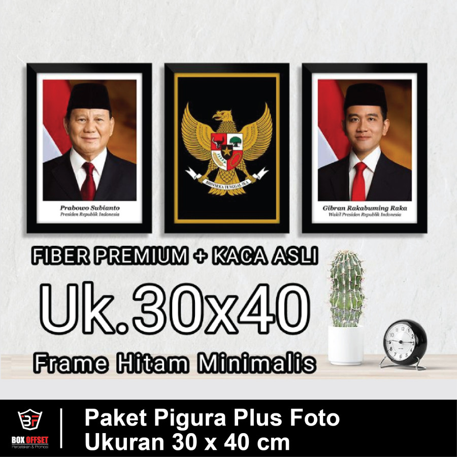 Paket Pigura Plus Foto Ukuran 30 x 40 cm