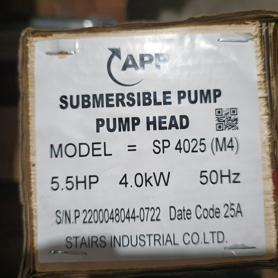 POMPA FRANKLIN 5HP (8-25)/380 V DAN PEMASANGAN - utama