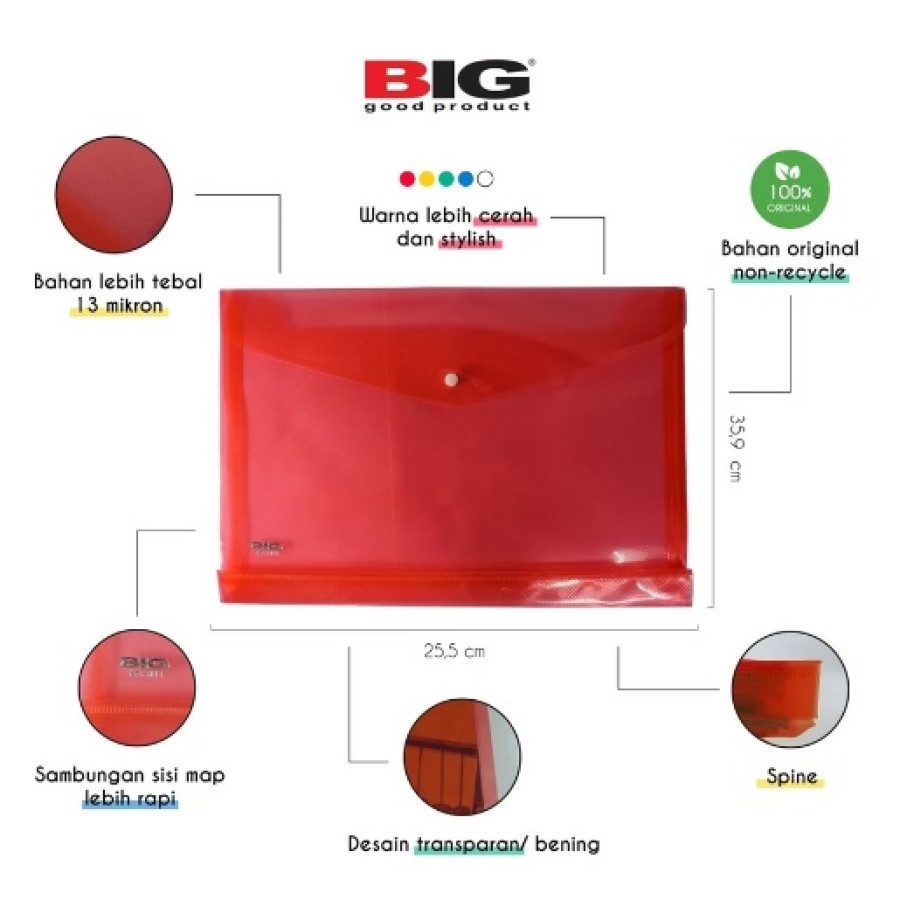 Map Plastik Kancing BIG - depan