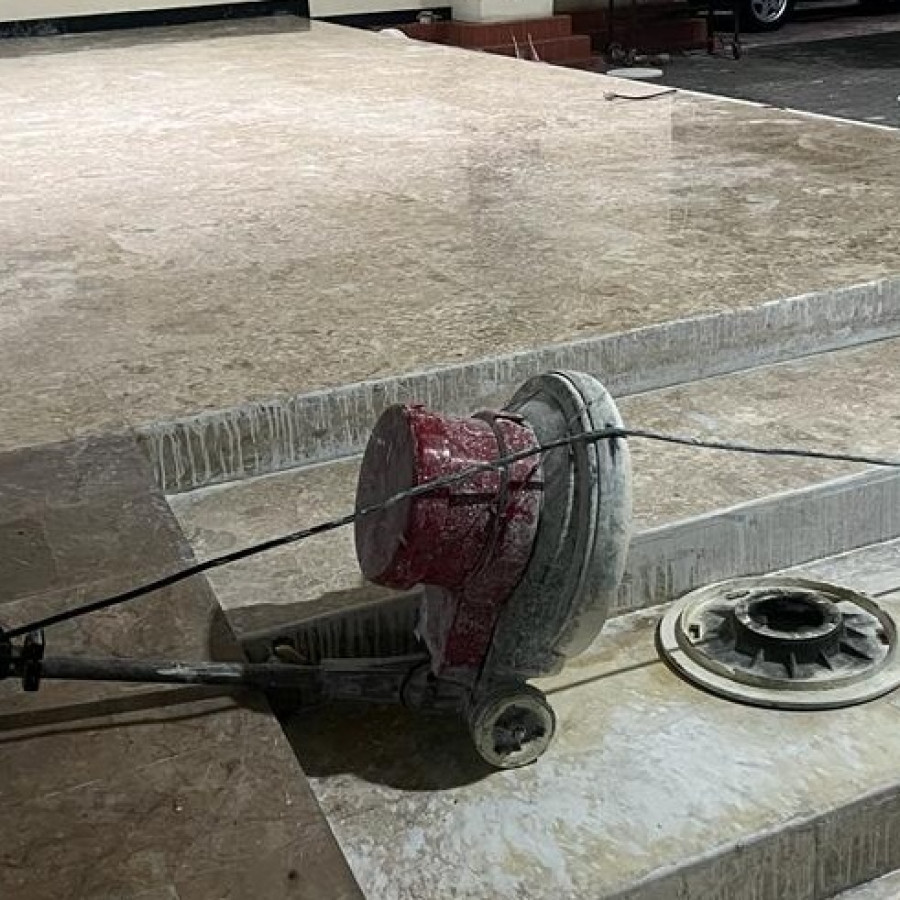 Jasa Poles dan Coating Lantai Marmer - depan