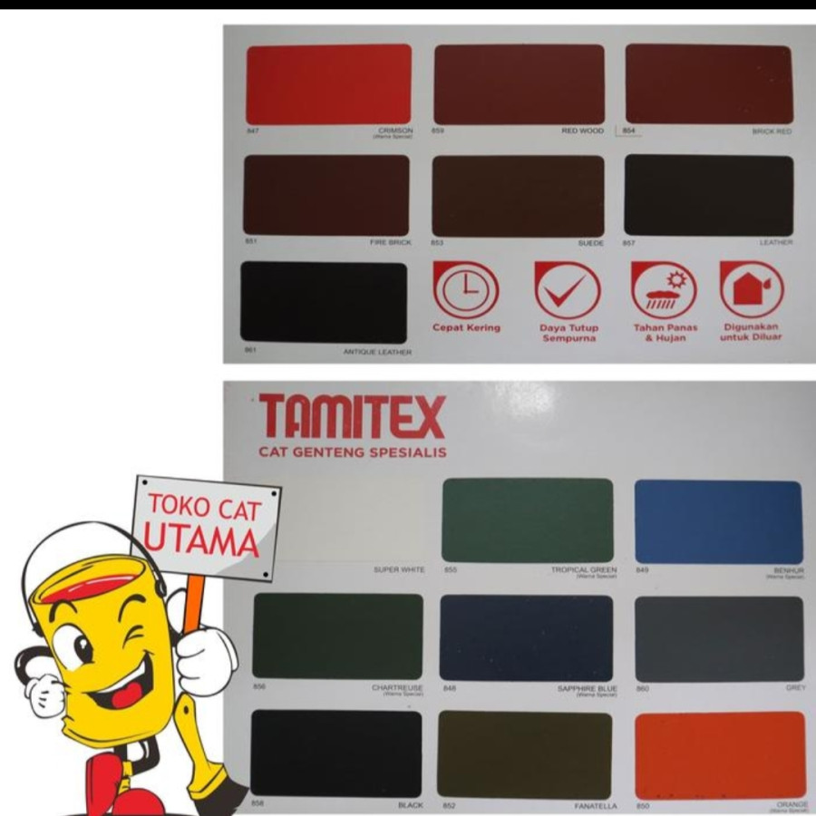 Cat Genteng Tamitex - depan