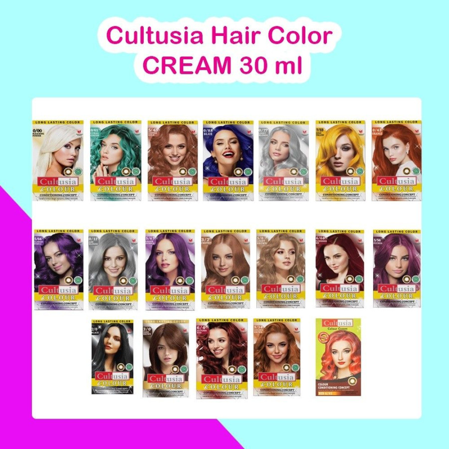 PEWARNA RAMBUT COLOR CREAM CULTUSIA - utama