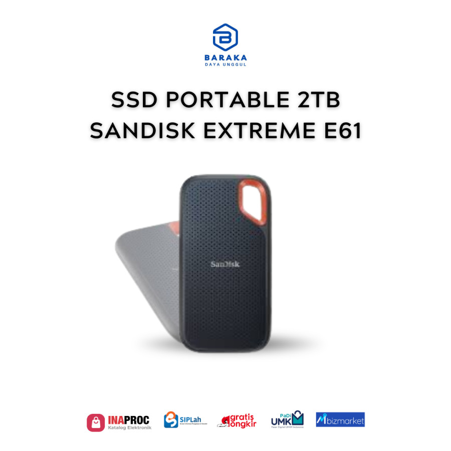 SSD 2TB SANDISK EXTREME E61 I Speed 520mbps