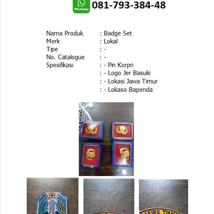 Badge Untuk Seragam