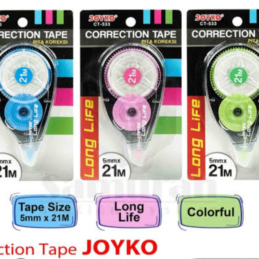 Correction Tape Joyko 21m
