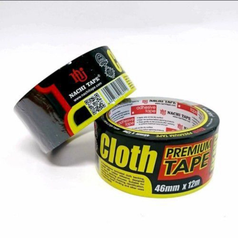 Lakban Plakban Hitam Kain 46mm Nachi