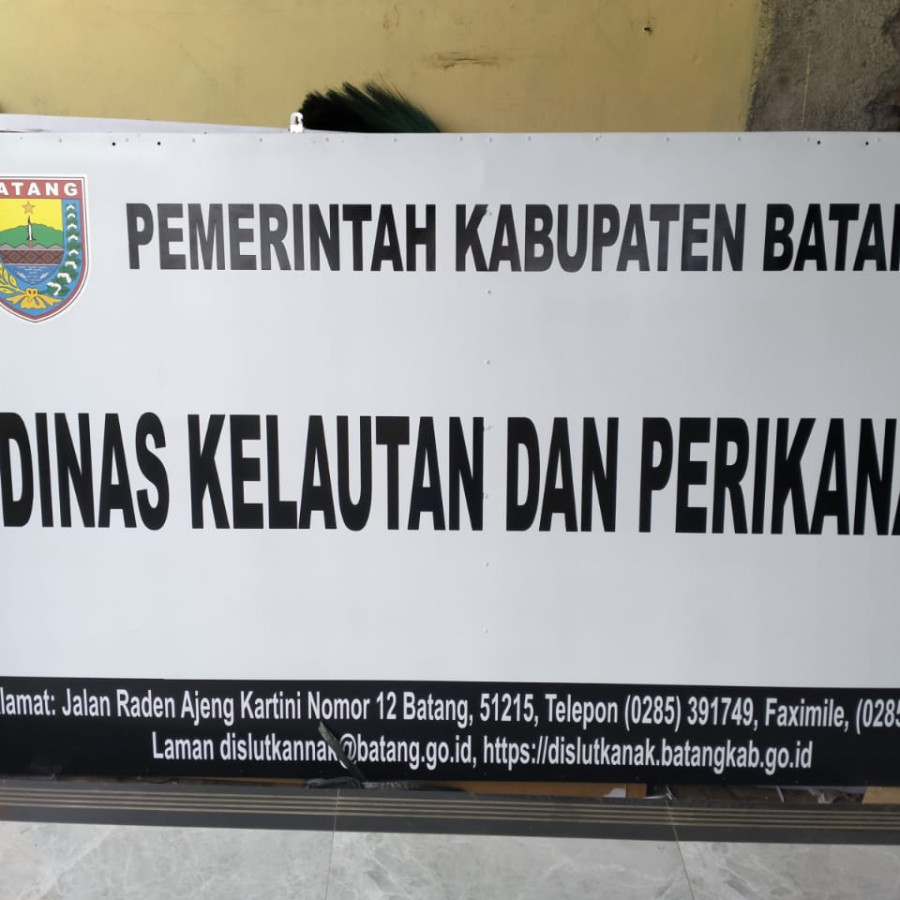 Plang Papan Nama Dinas Kelautan & Perikanan