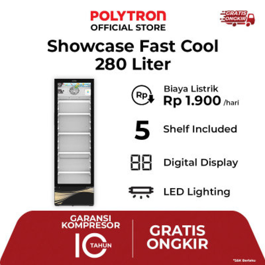 POLYTRON Showcase 280 Liter SCN 288