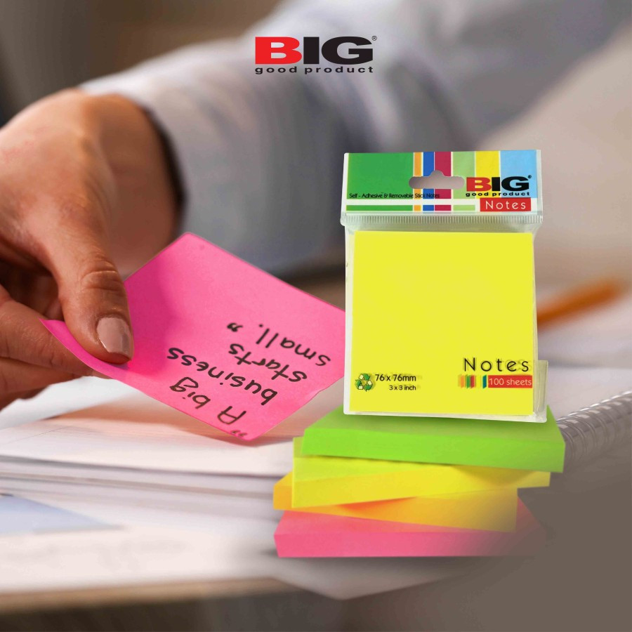 Sticky Note (Postit) BIG 76x51 (PACK) - samping