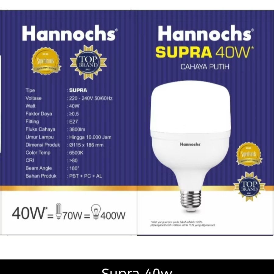 Lampu led 40 watt Hannoch