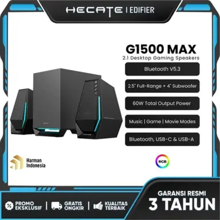 EDIFIER G1500 MAX 2.1 Desktop Gaming Speakers