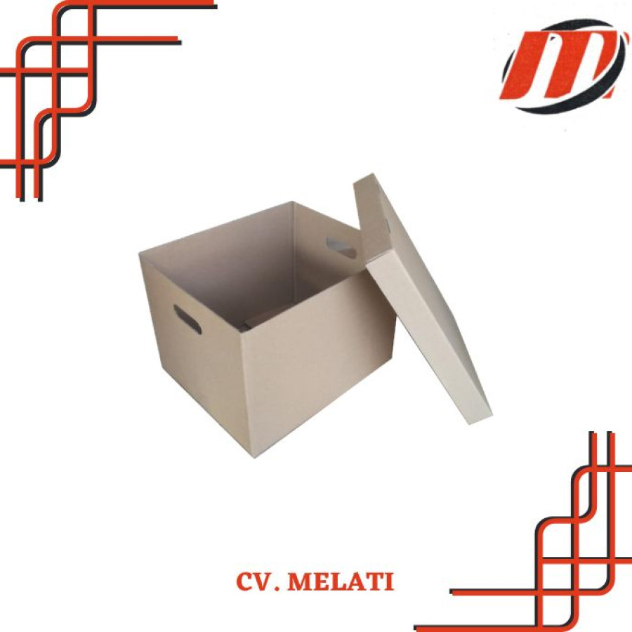Box Arsip Custom Bahan Kardus Ukuran 405 x 205 x 305 mm