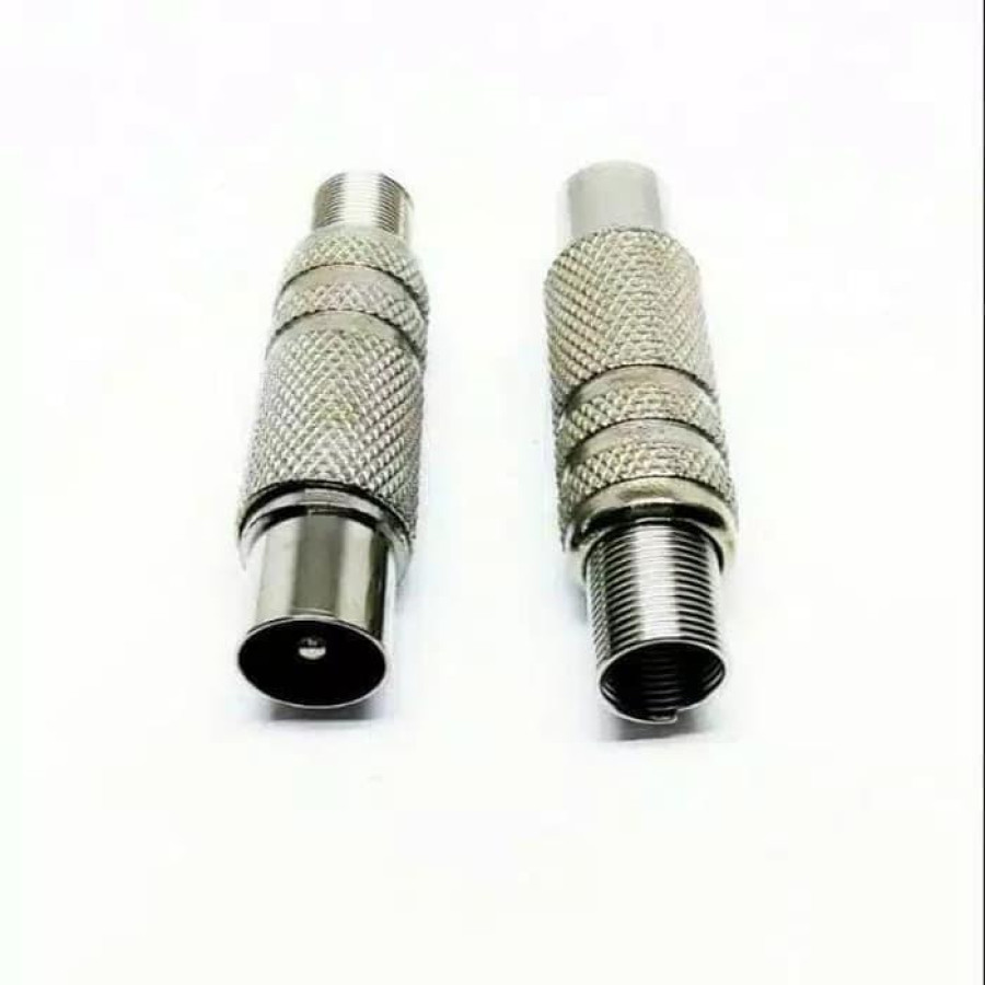 Jack antena tv besi jantan - depan