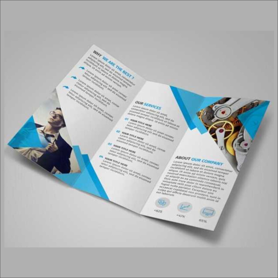 Cetak Leaflet / Brosur Lipat 3 - Folio - utama