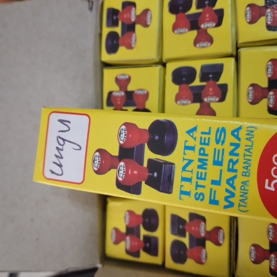 Tinta Stempel Fles - depan