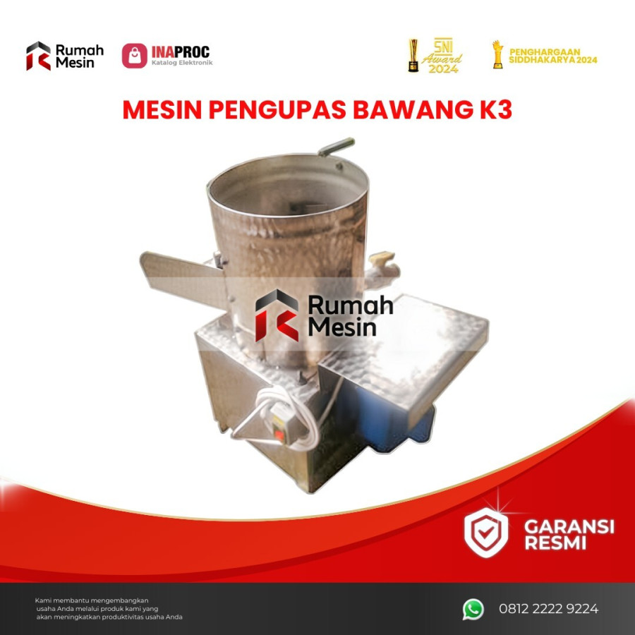 MESIN PENGUPAS BAWANG K3 - utama