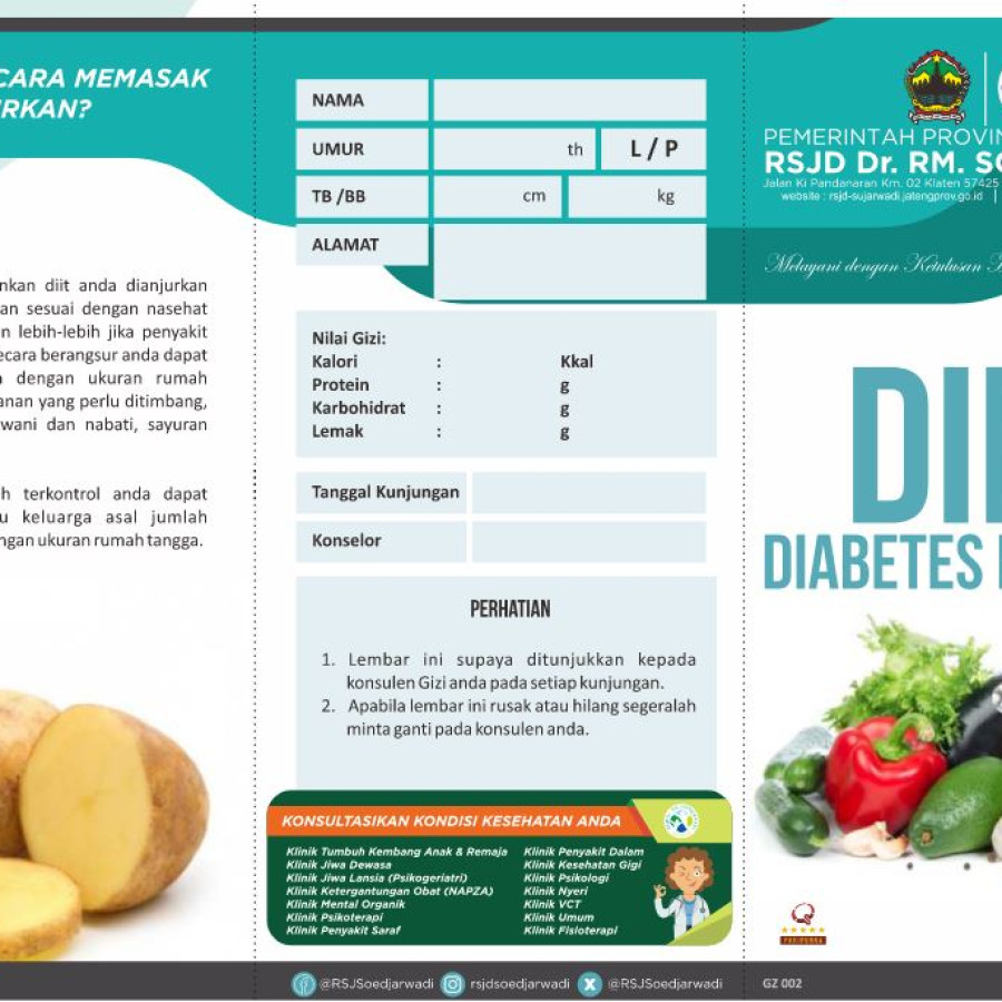 Brosur Lipat Diet Diabetes Melitus - utama