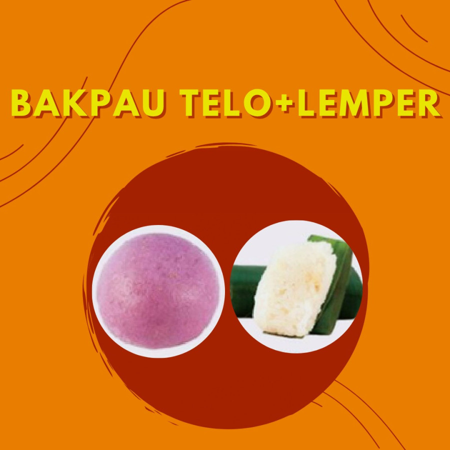 SNACK BOX KUE BASAH BAKPAO TELO + LEMPER + AIR MINERAL - depan