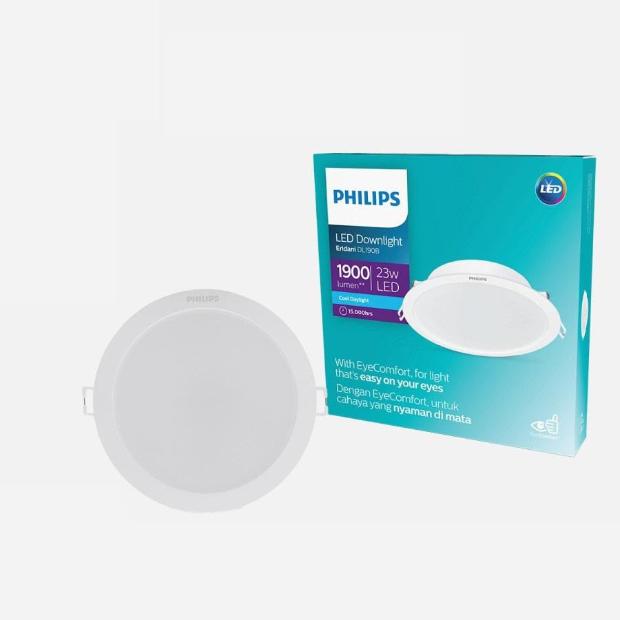 Lampu Downlight Philips Eridani DL190B 23W D200 6500K PUTIH