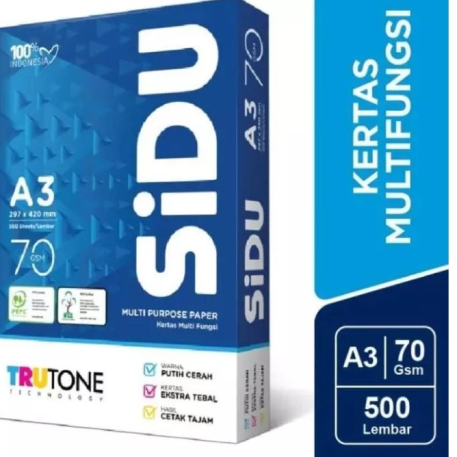 KERTAS HVS SIDU A3 70GSM
