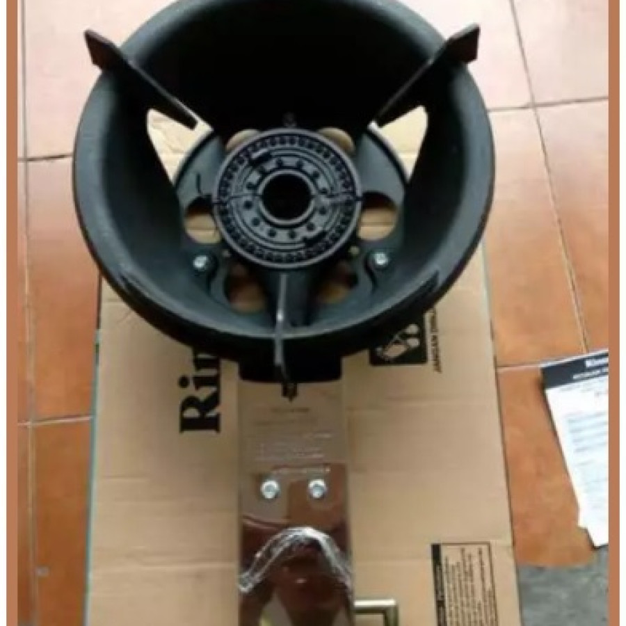Kompor Cor 1 Tungku,  Rinnai RI-300 HP High Pressure Body Besi Cor RI- TEKANAN TINGGI - samping