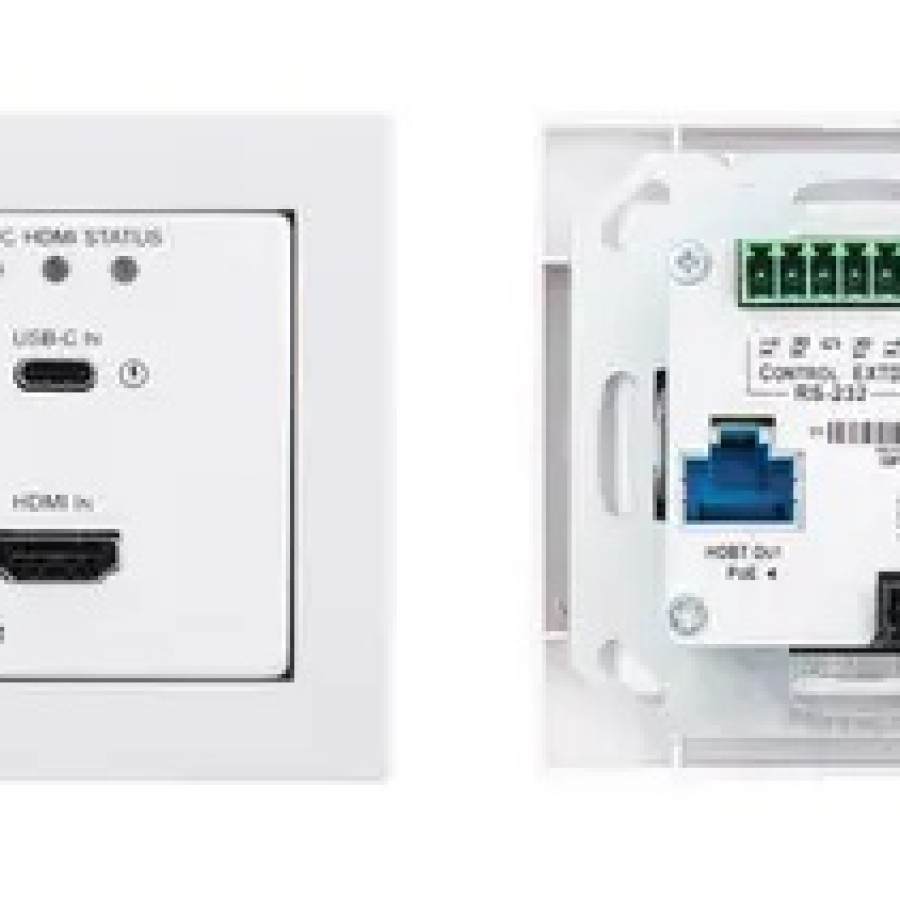 KRAMER HDMI & USB–C Wall–Plate Auto Switcher & Transmitter (EU) [WP-20CT]