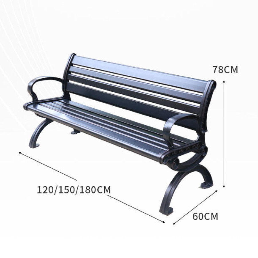 Kursi Taman Outdoor Full Besi Antik HR518 - detail