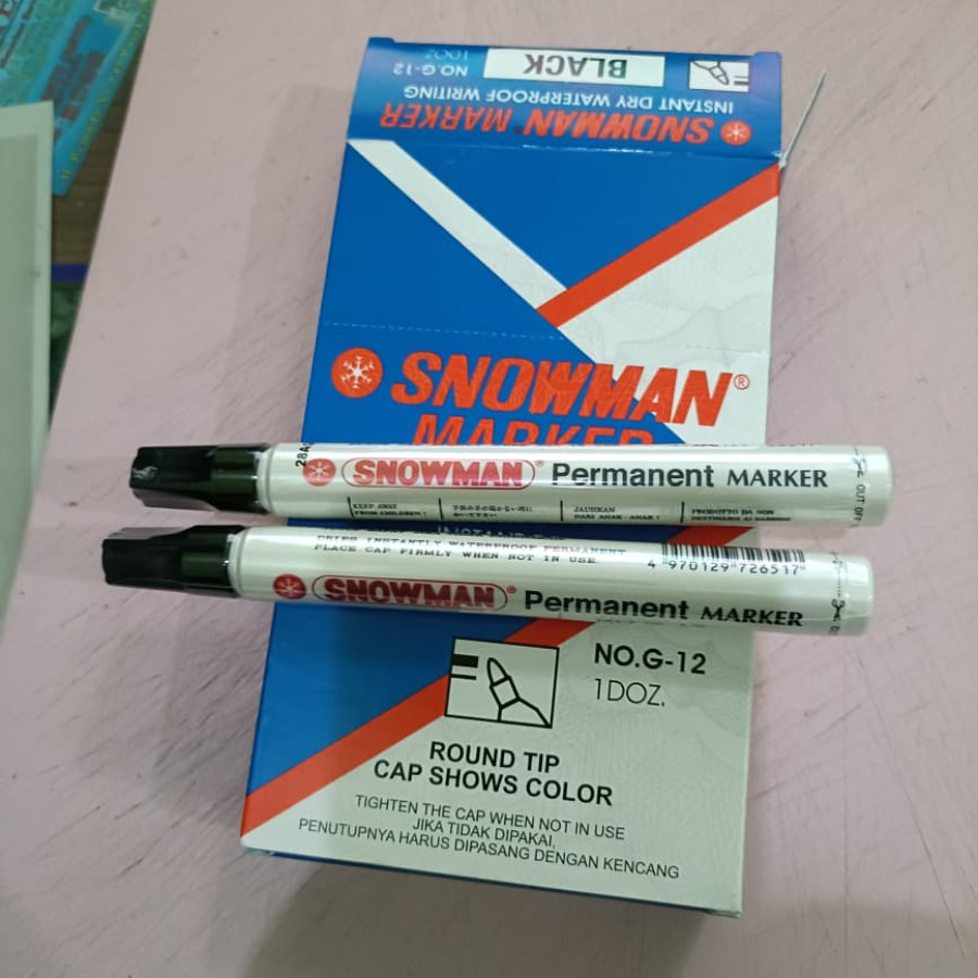 SPIDOL BESAR PERMANENT (SNOWMAN) - utama