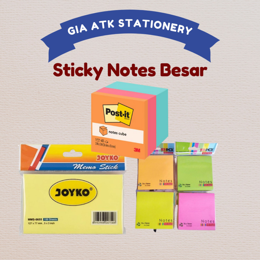 Sticky notes besar ( joyko, postit, big)
