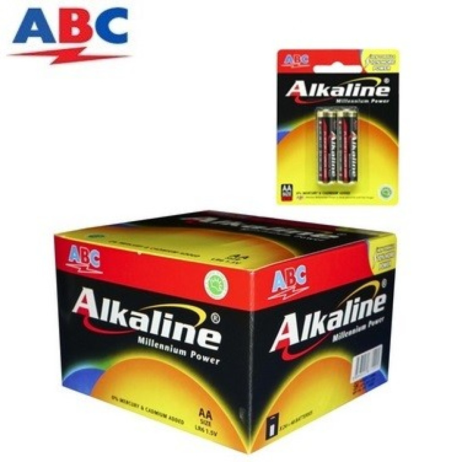 Baterai ABC Alkaline isi 2 - Size AA (A2) - depan