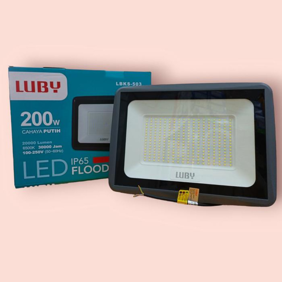 LED Floodlight Luby tipe LBKS-503 200Watt - utama