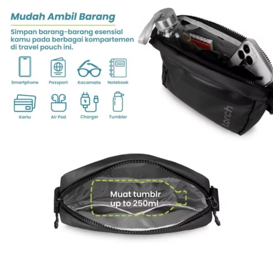 Tas Selempang Anti Air - samping