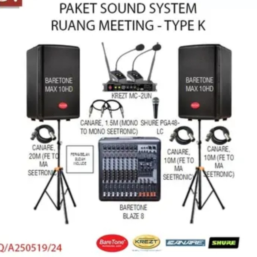 PAKET SOUND SYSTEM RUANG MEETING - TYPE K