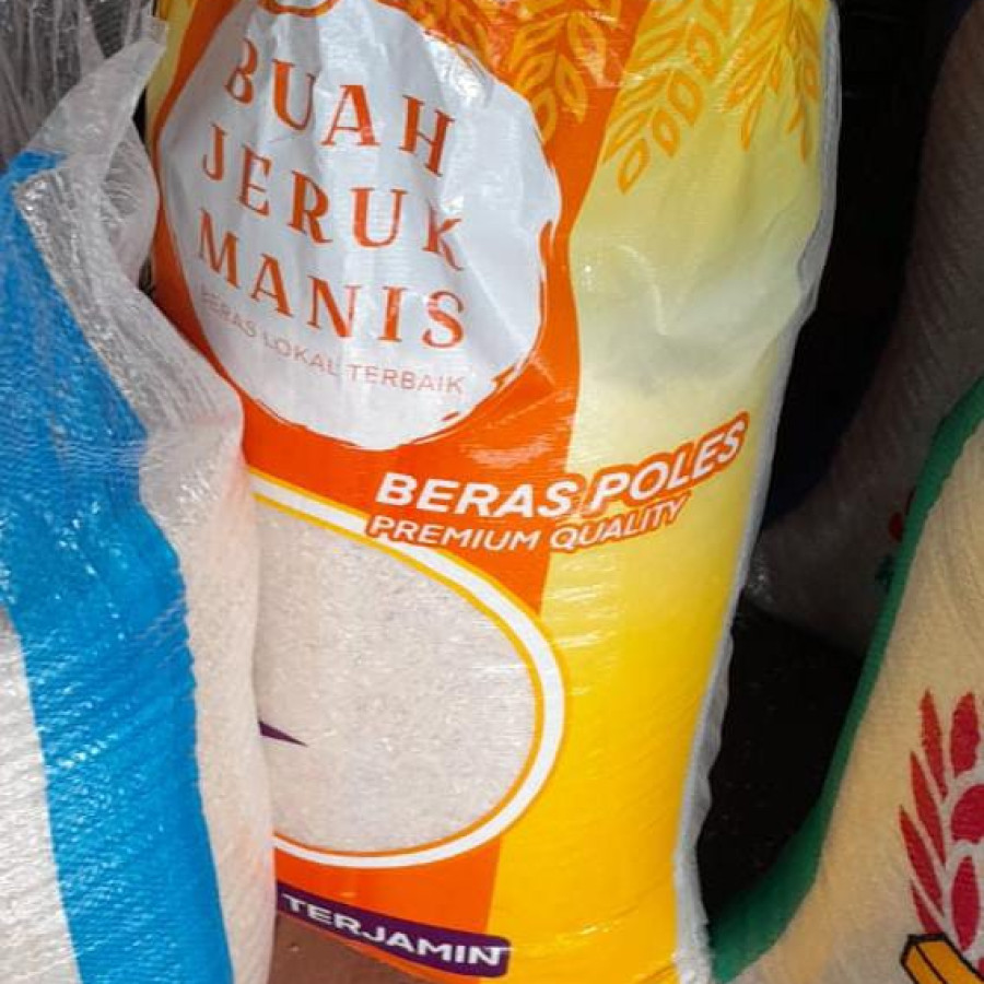Beras Cap Ikan Koki Hoki | Beras Anak Sayang | Beras Buah Jeruk Manis |Beras Beruang Putih | - samping