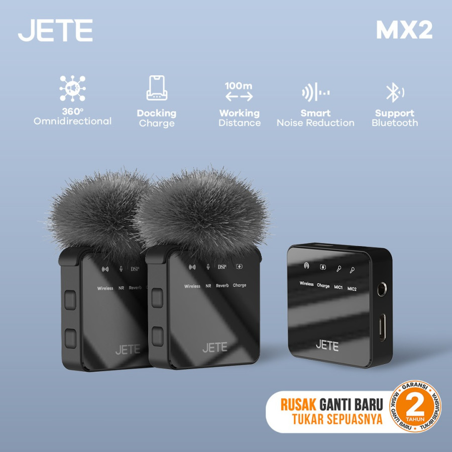 Microphone Wireless tipe  JETE MX2