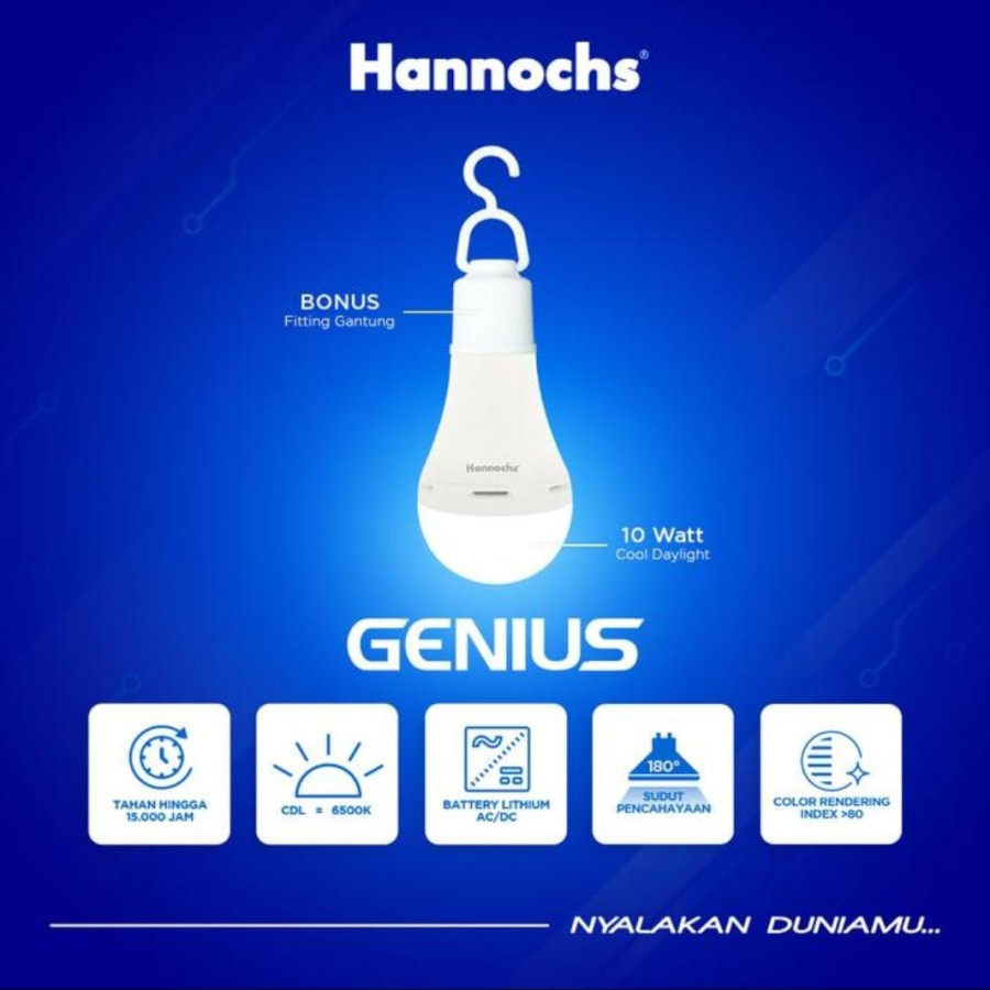 Lampu LED 10 Watt Hannoch