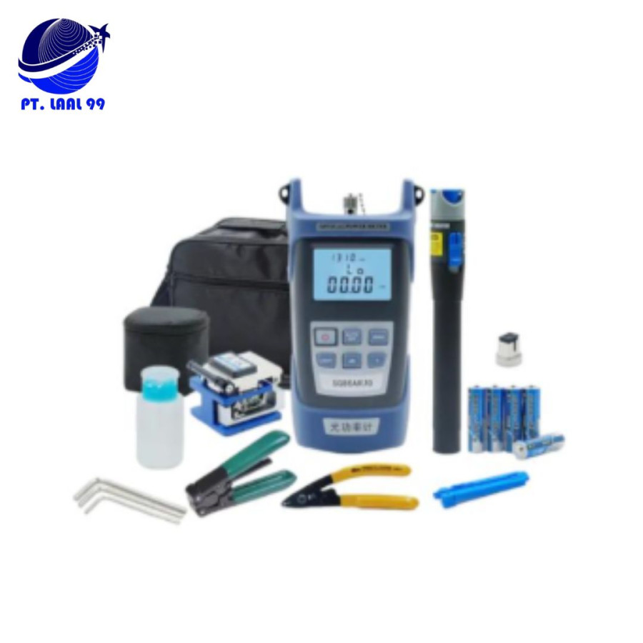 FTTH TOOL KIT SET LENGKAP OPM VFL CLEAVER FO FIBER OPTIK TOOLKIT TAS