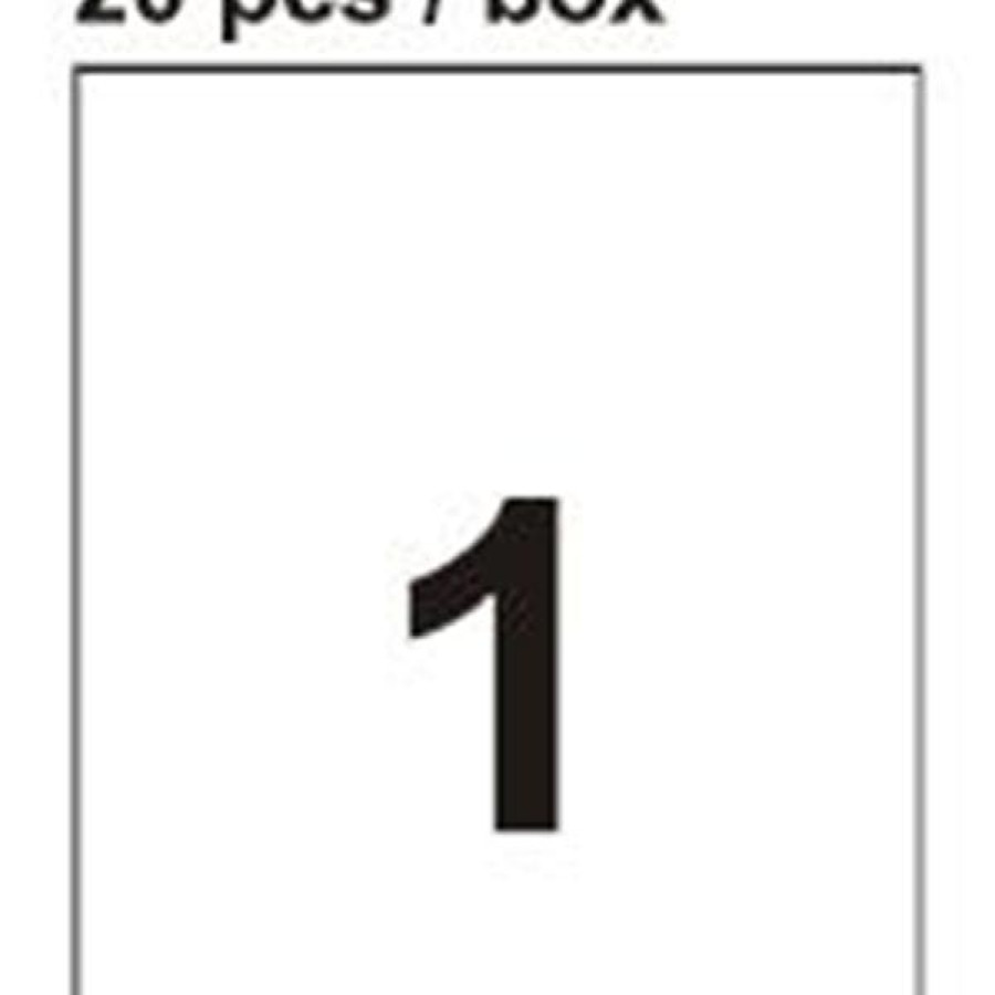APLI Label Polyester / Plastik Transparent 210 X 297MM 20 unit 01225 - depan