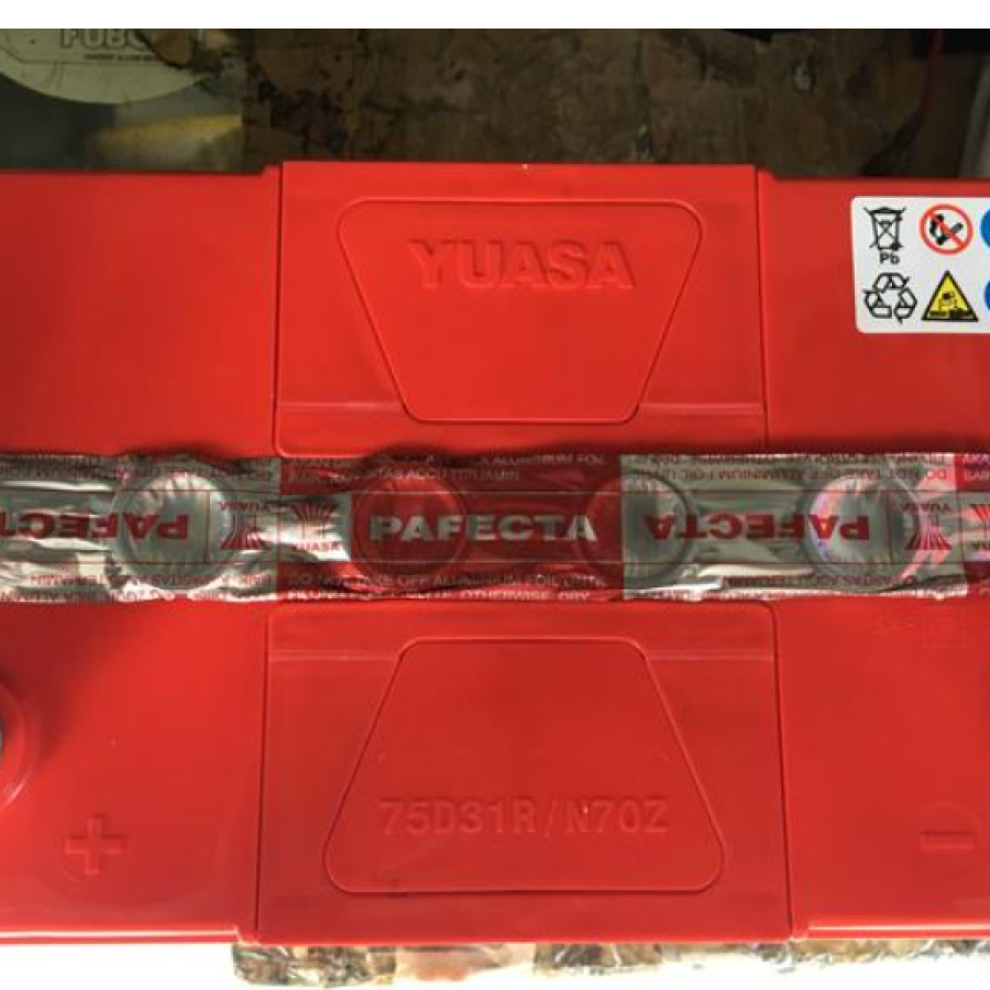Accu / Aki Basah merk Yuasa N70Z 12V 75Ah - utama