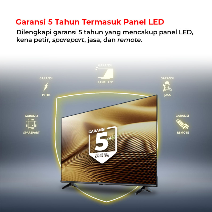 POLYTRON 4K UHD Smart Google TV 43 Inch - detail