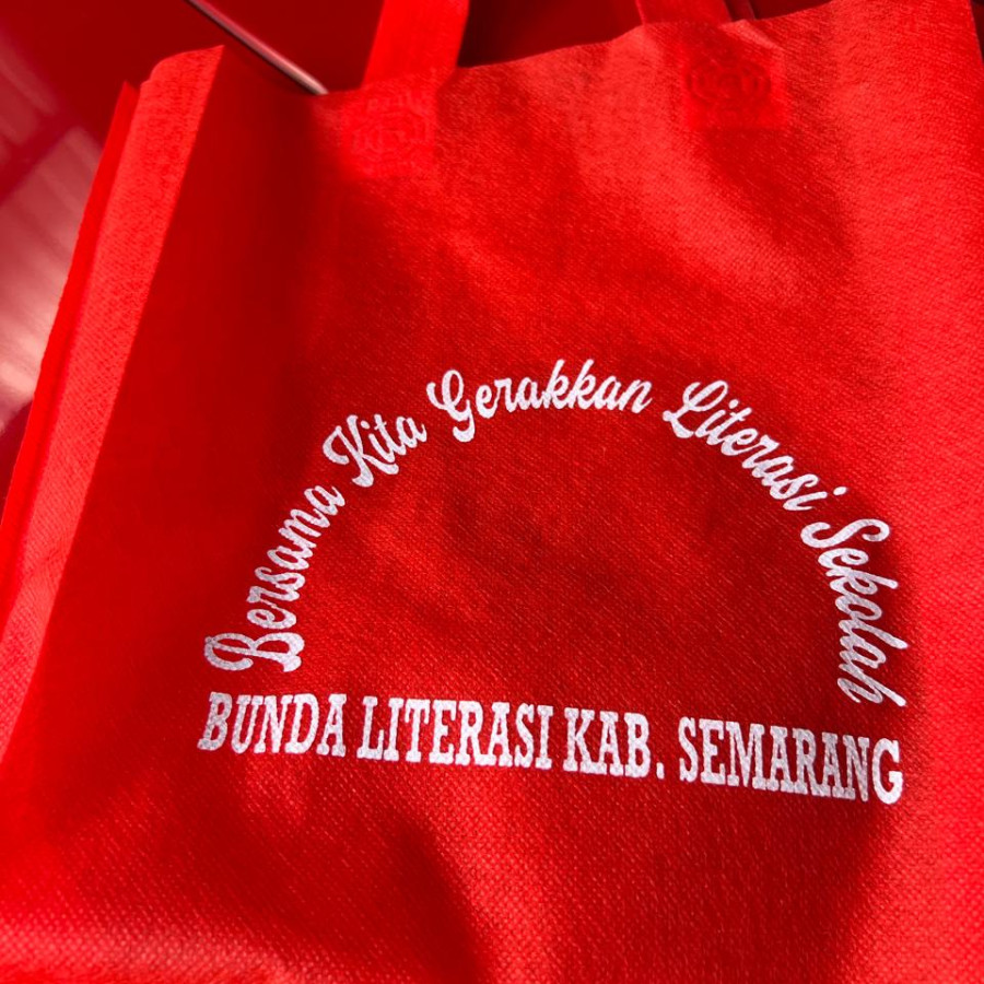 Tas Kantung Custom Sablon Bunda Literasi