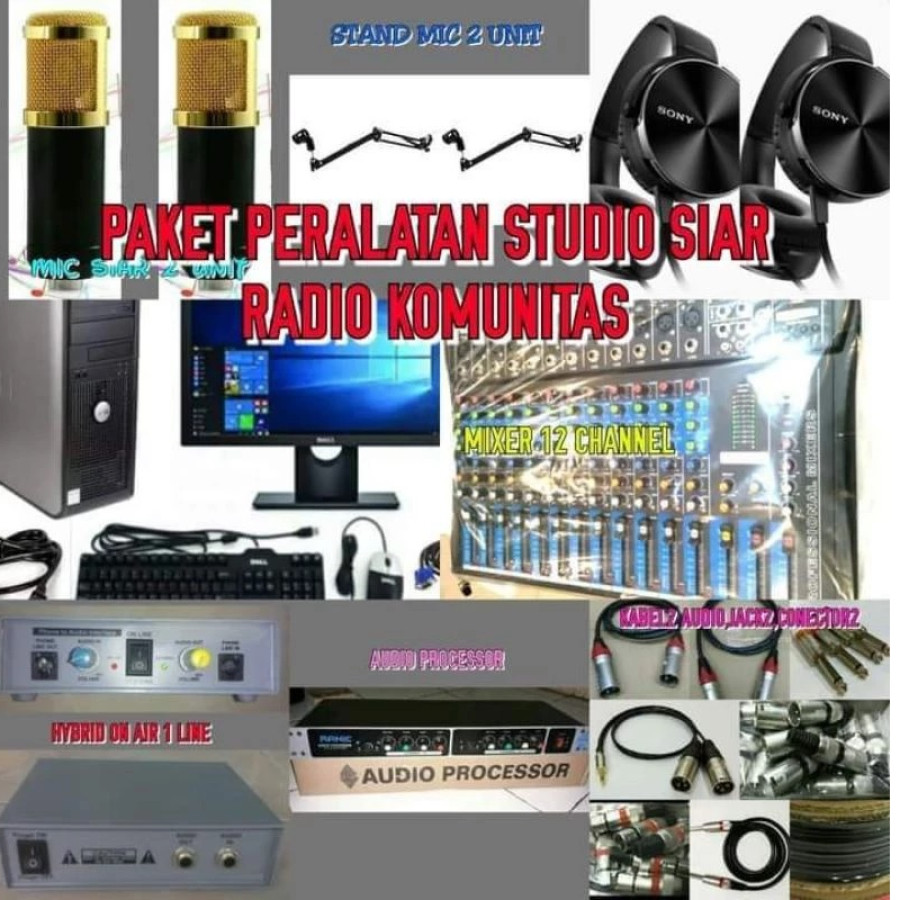 Paket Upgrade & maintenance peralatan studio radio streaming