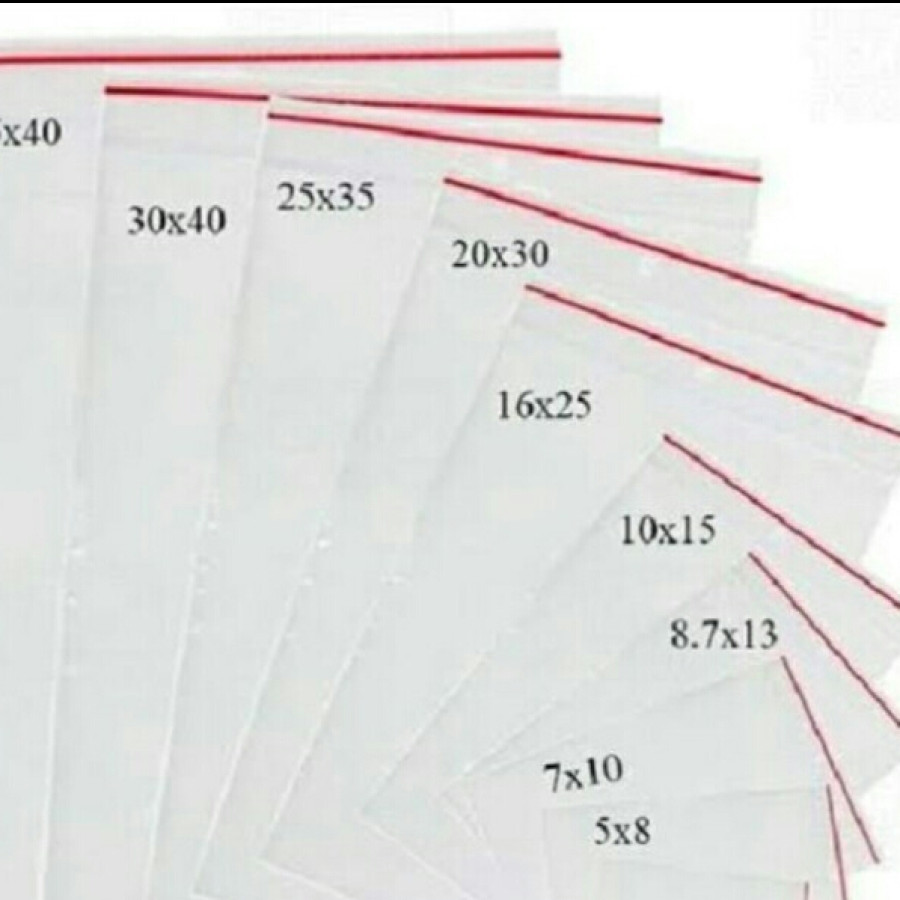 PLASTIK KLIP  8,7 X 13 TANPA SABLON